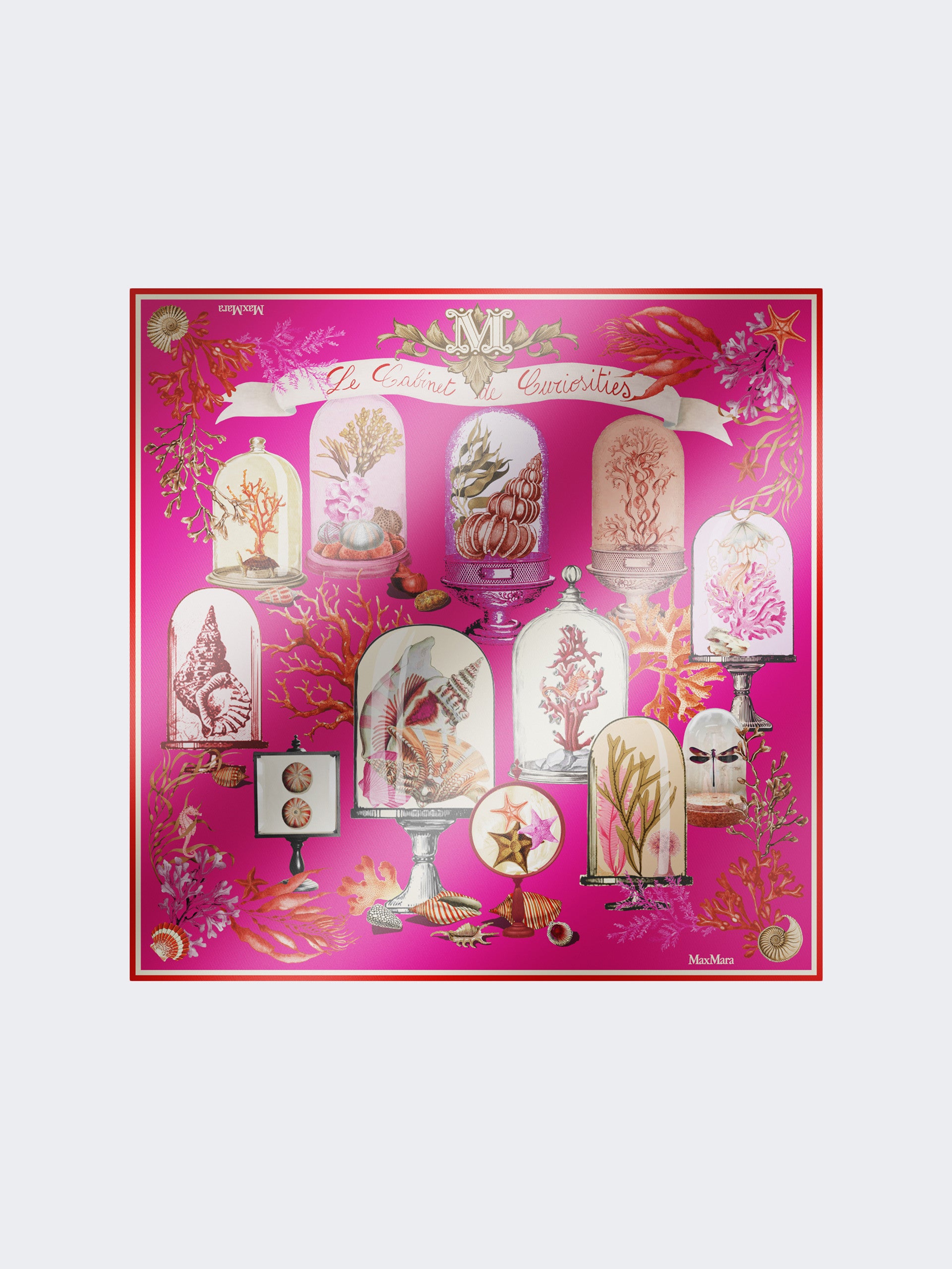 max mara printed silk twill oversized scarf for women