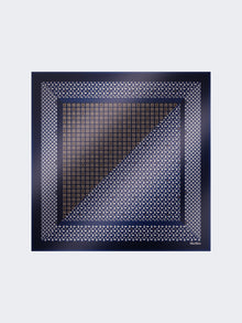 Printed Silk Oversized Scarf for Women - Midnightblue - Max Mara UAE