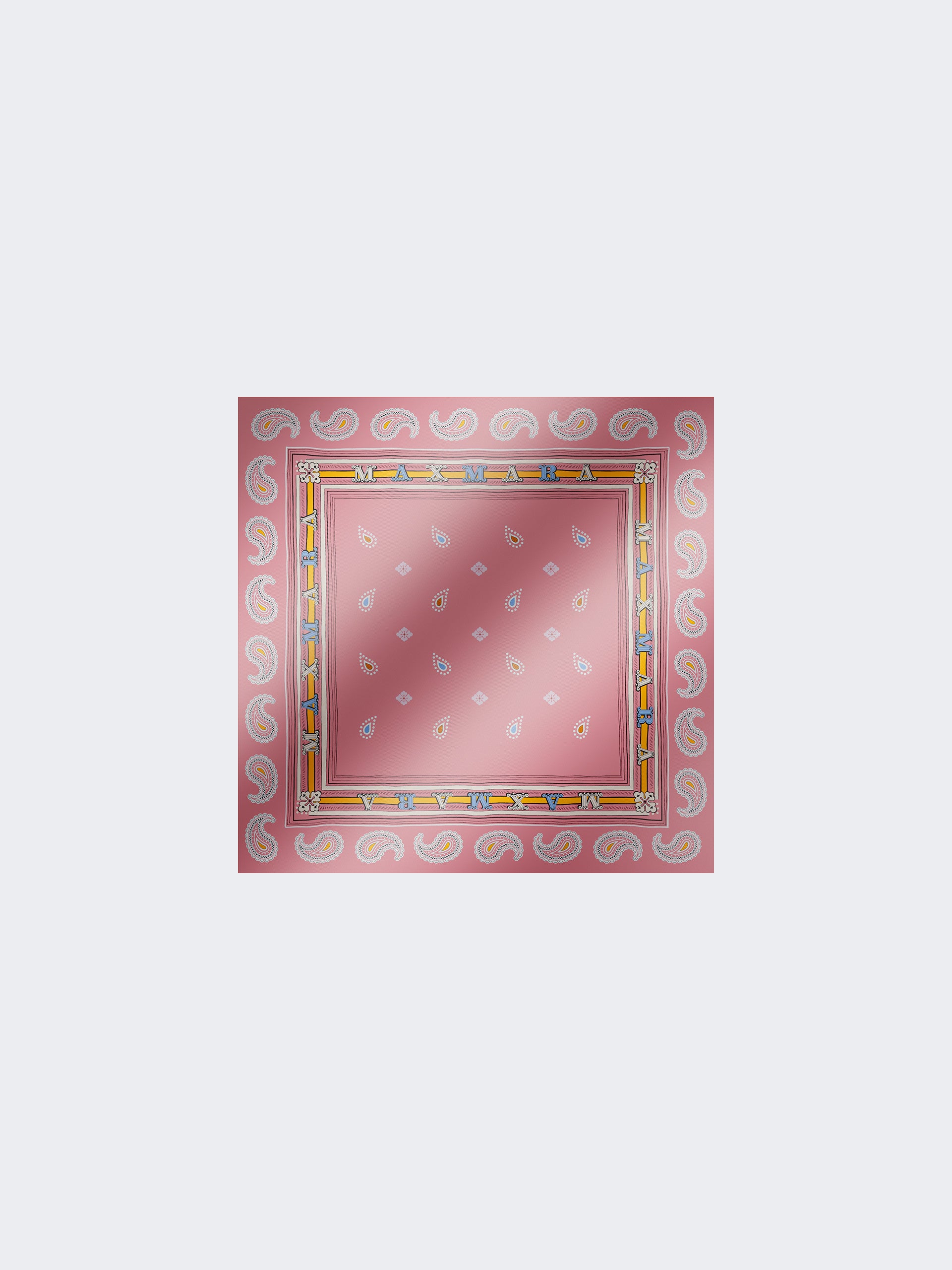 Printed silk twill pocket square