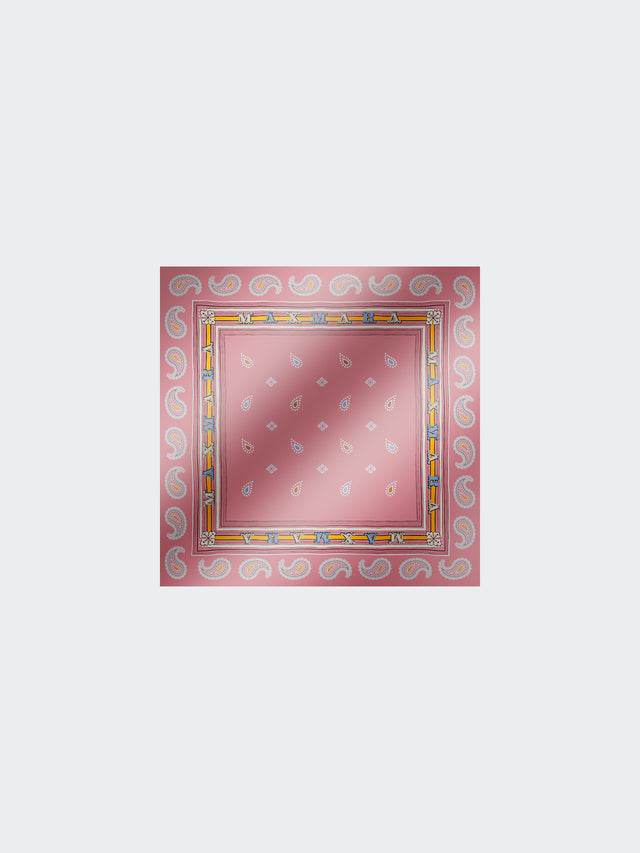 max mara printed silk twill pocket square for women