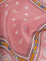 Printed silk twill pocket square