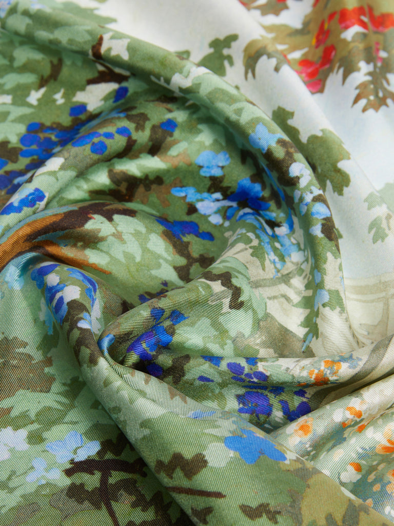 max mara printed silk foulard for women