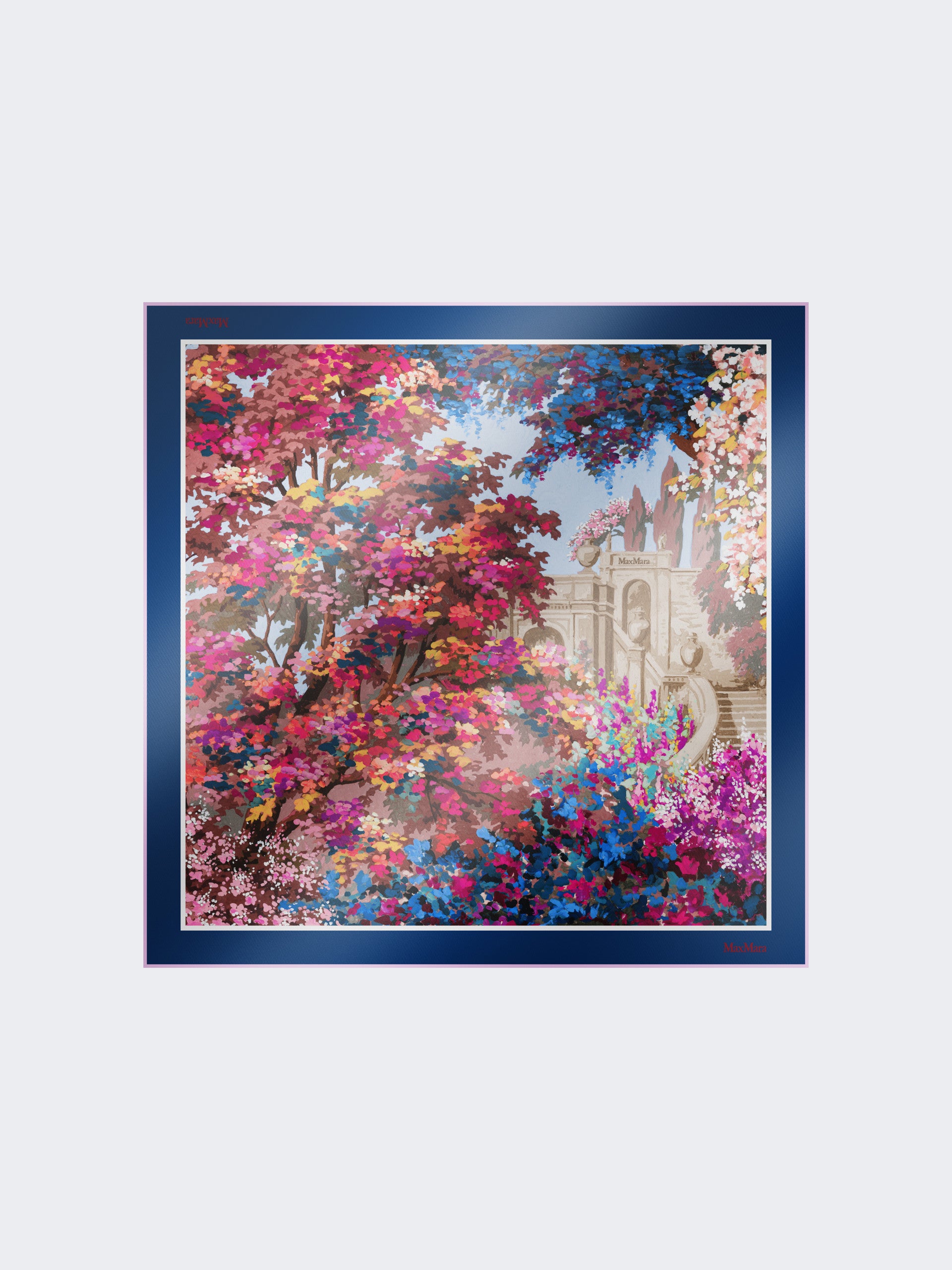 max mara printed silk foulard for women
