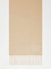 Fringed cashmere stole