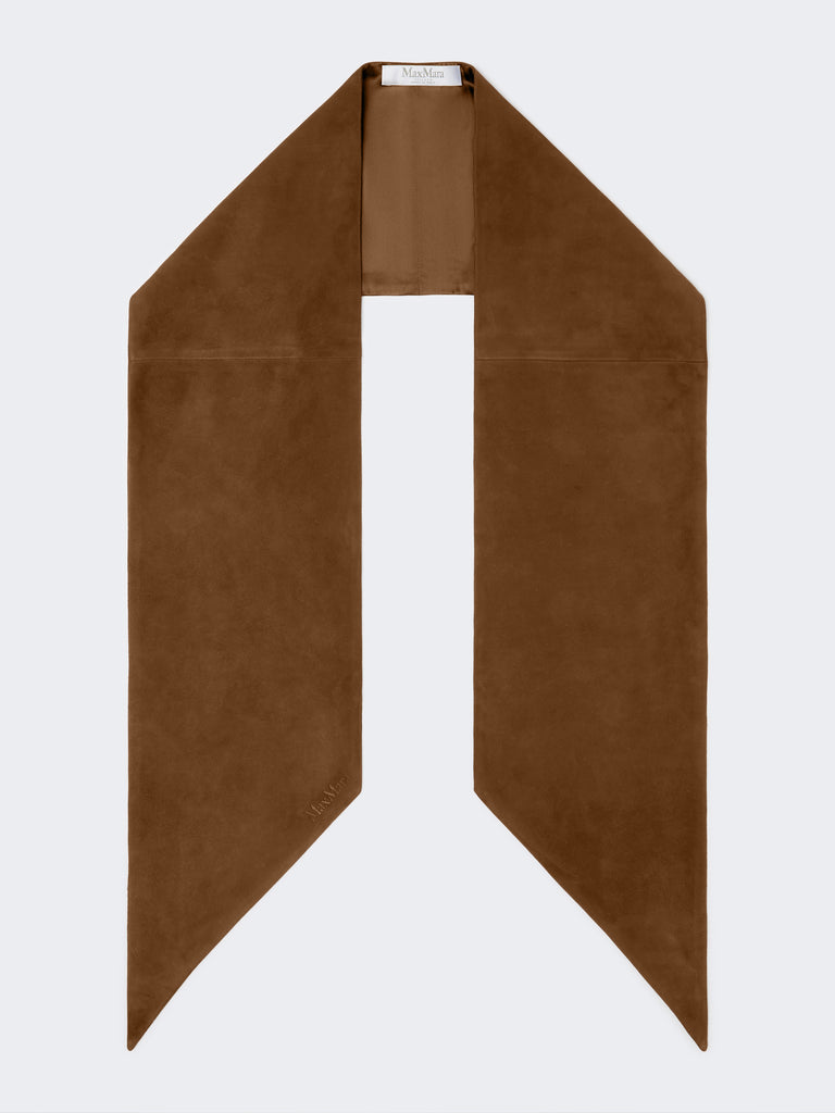 max mara suede scarf
