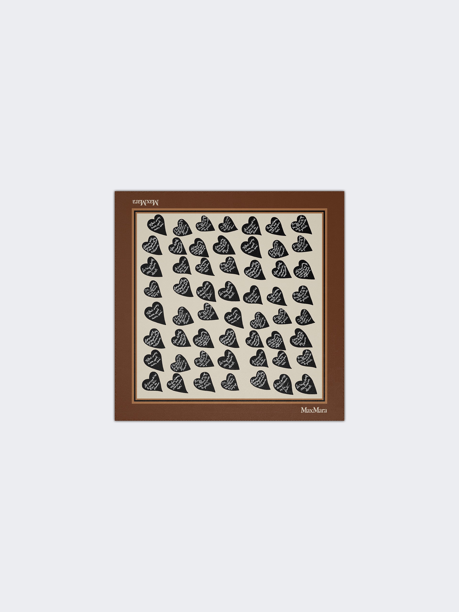 max mara printed silk twill scarf for women