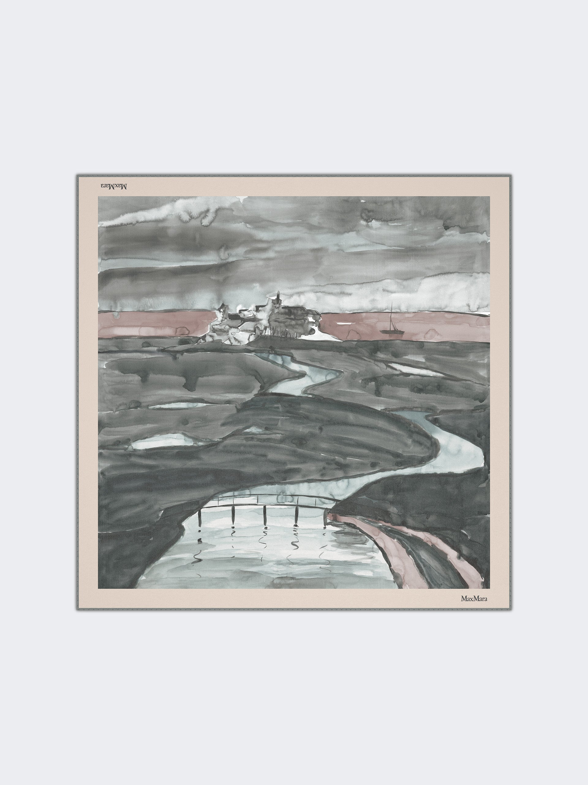 max mara silk twill foulard for women
