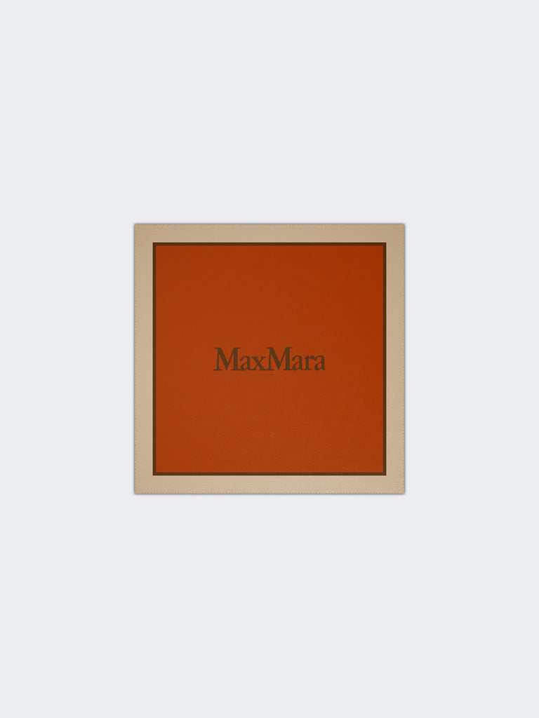 max mara printed silk pocket square