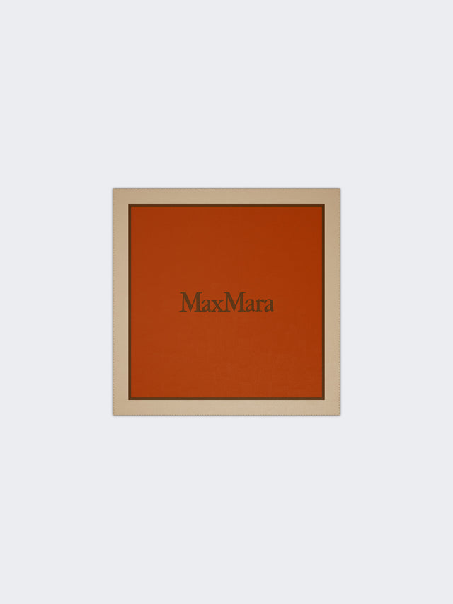 max mara printed silk pocket square for women
