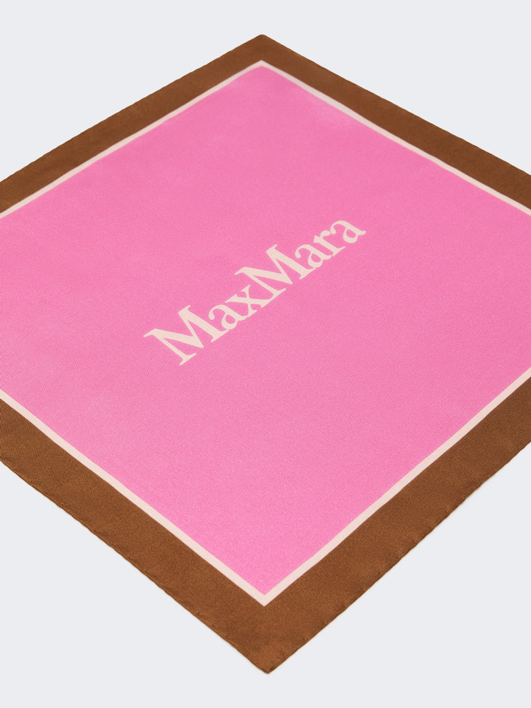 max mara printed silk pocket square