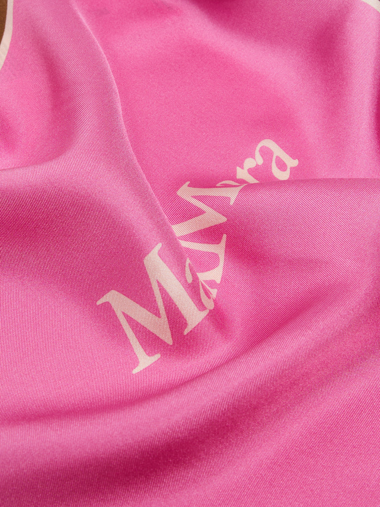 max mara printed silk pocket square