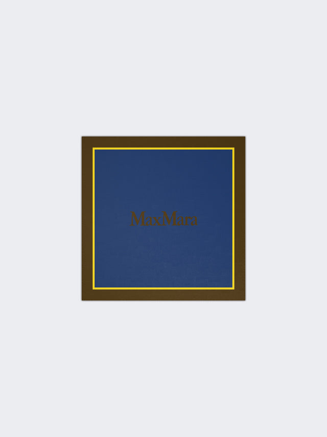 max mara printed silk pocket square for women