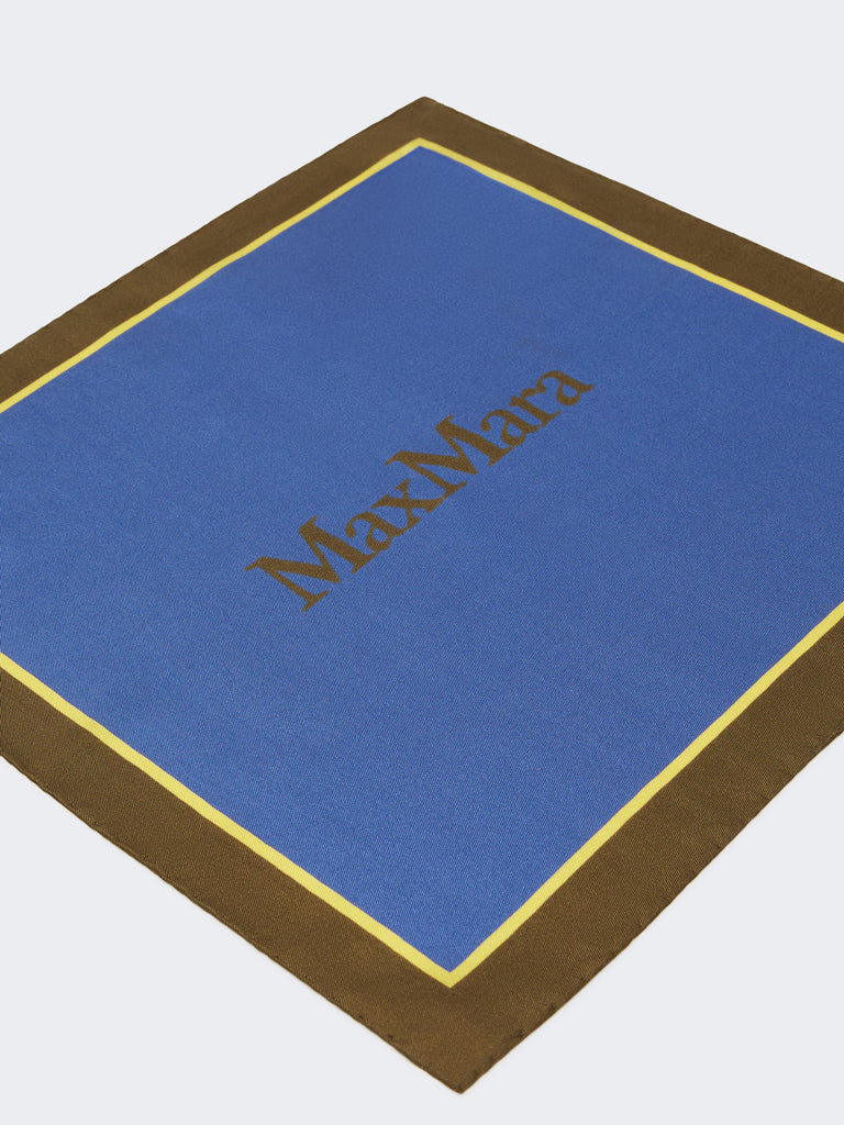 max mara printed silk pocket square