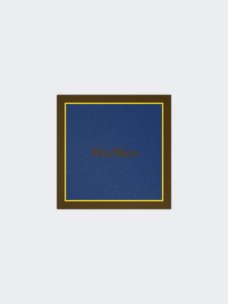 max mara printed silk pocket square