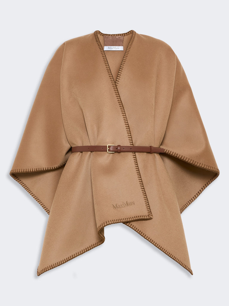 max mara double wool broadcloth cloak