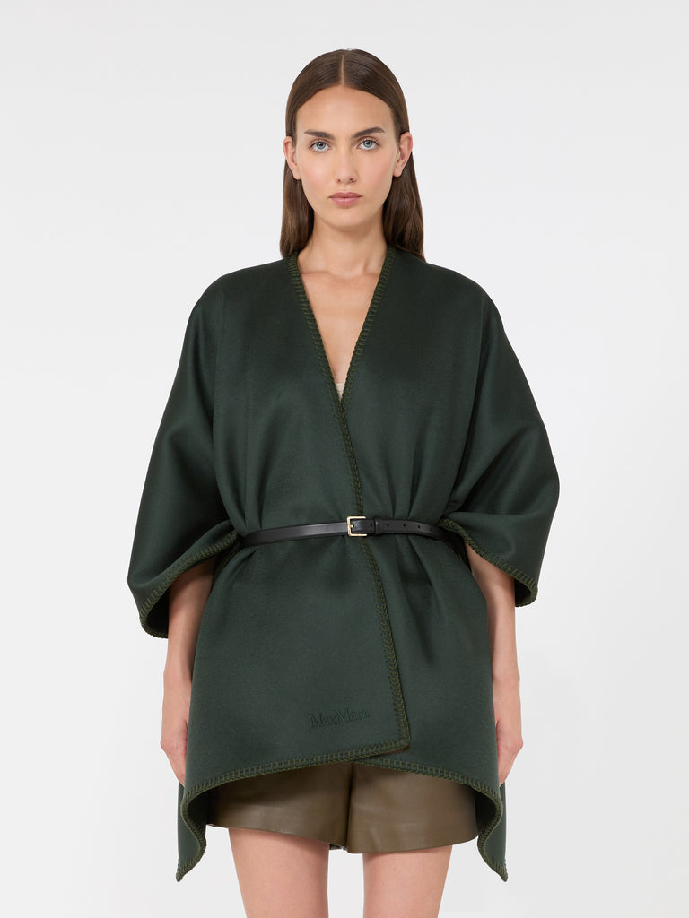 max mara double wool broadcloth cloak