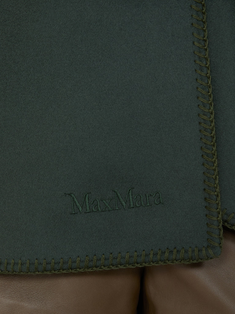 max mara double wool broadcloth cloak