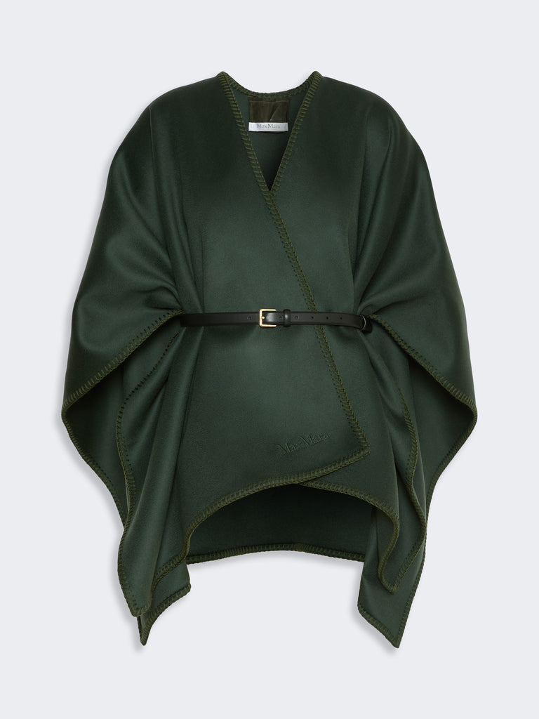 max mara double wool broadcloth cloak