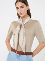 max mara printed silk twill oversized scarf for women