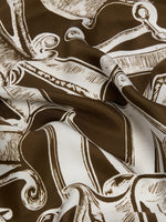 max mara printed silk twill oversized scarf for women