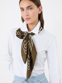 max mara printed silk twill oversized scarf for women
