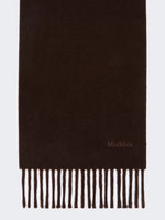 max mara yarn-dyed wool scarf for women