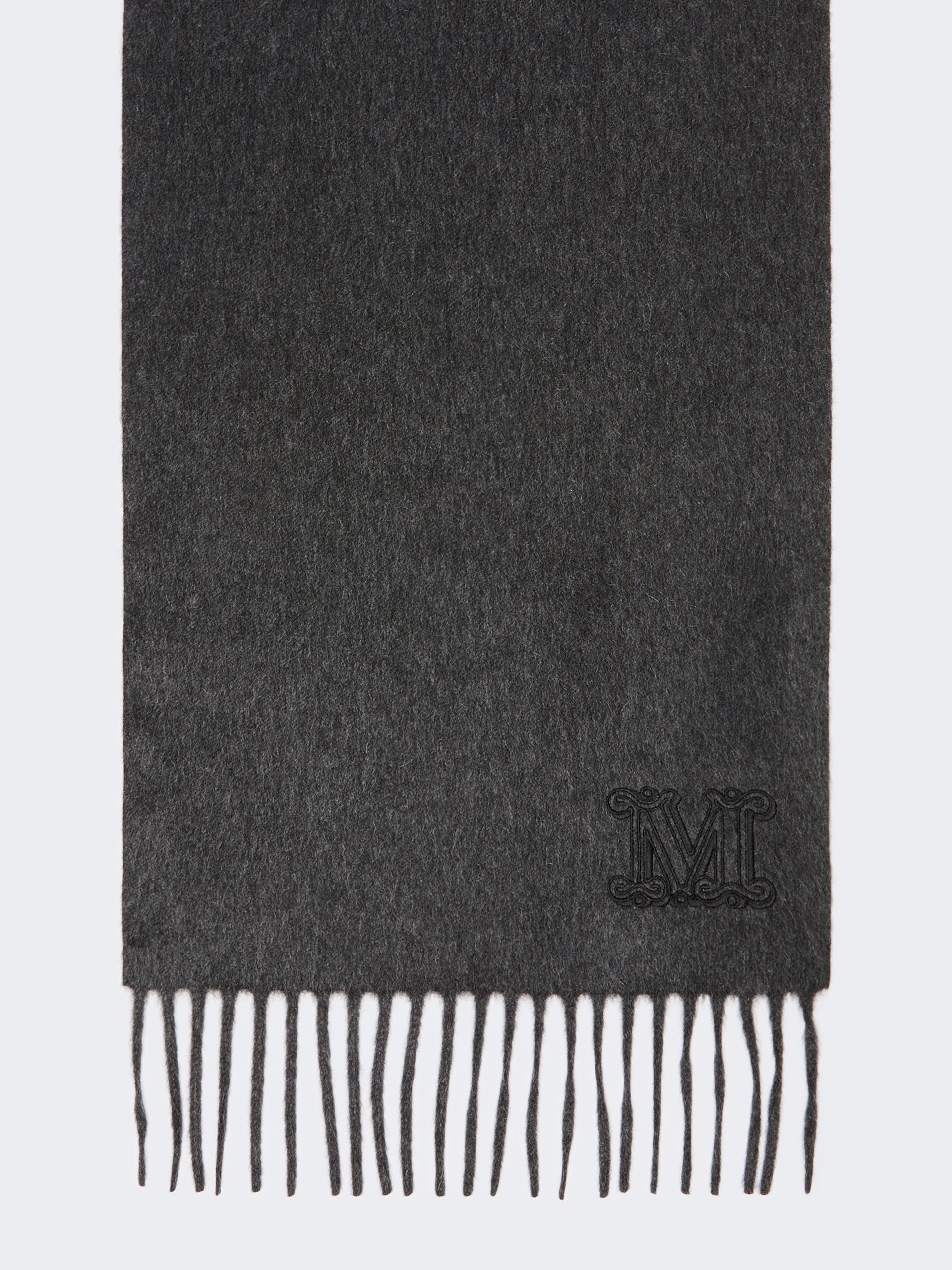 max mara cashmere stole with monogram embroidery for women