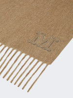 max mara cashmere stole with monogram embroidery for women