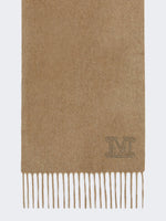 max mara cashmere stole with monogram embroidery for women