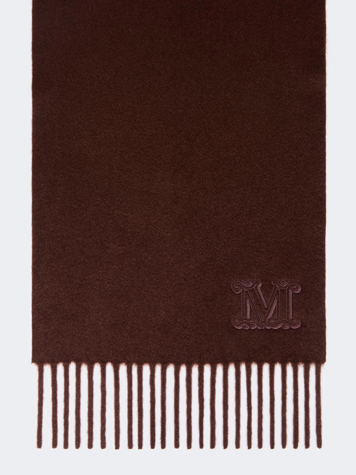 Cashmere stole with Monogram embroidery