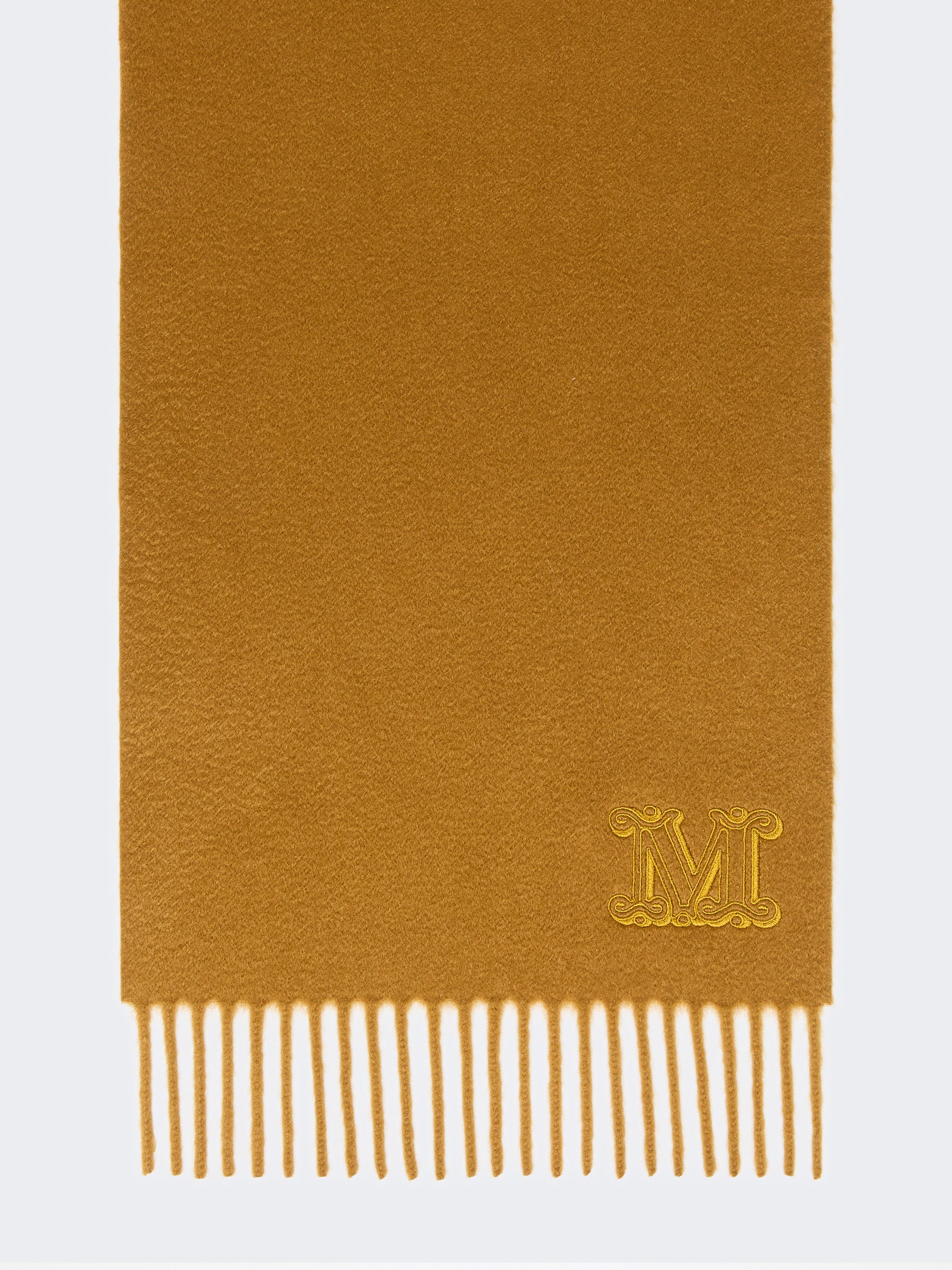 max mara cashmere stole with monogram embroidery for women