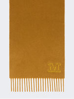 max mara cashmere stole with monogram embroidery for women