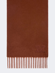 Cashmere stole with Monogram embroidery