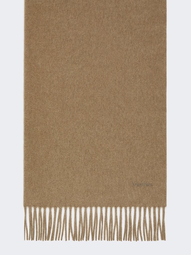 max mara cashmere stole with logo