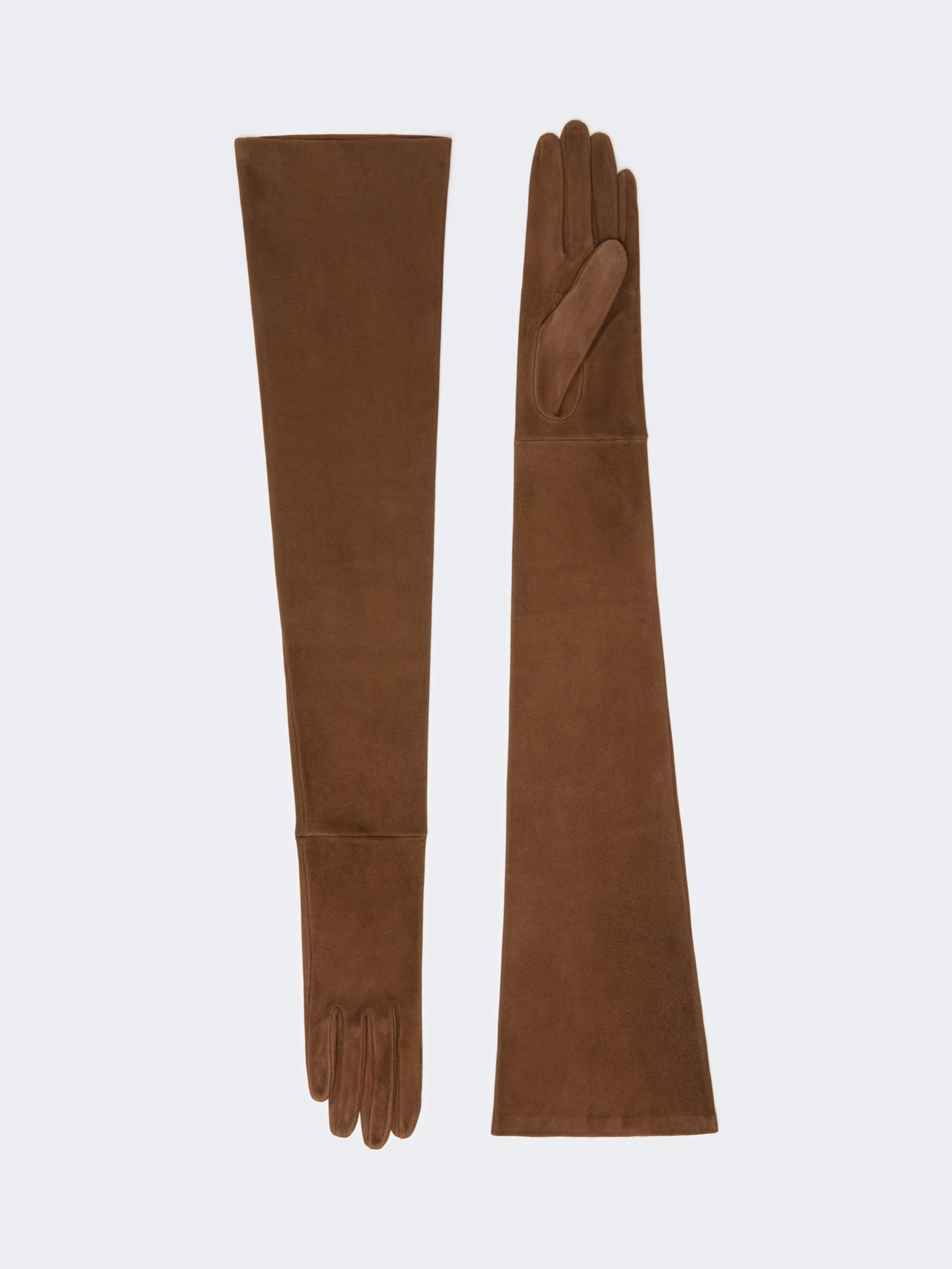 max mara long suede gloves for women