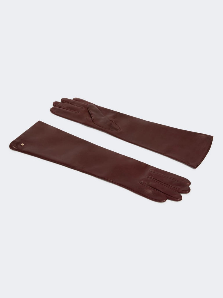 max mara long nappa-leather gloves