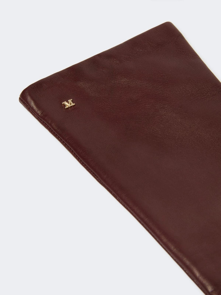max mara long nappa-leather gloves