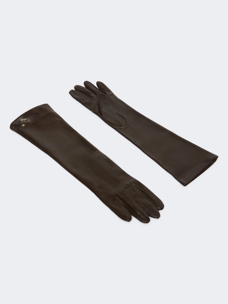 max mara long nappa-leather gloves