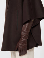Long nappa-leather gloves