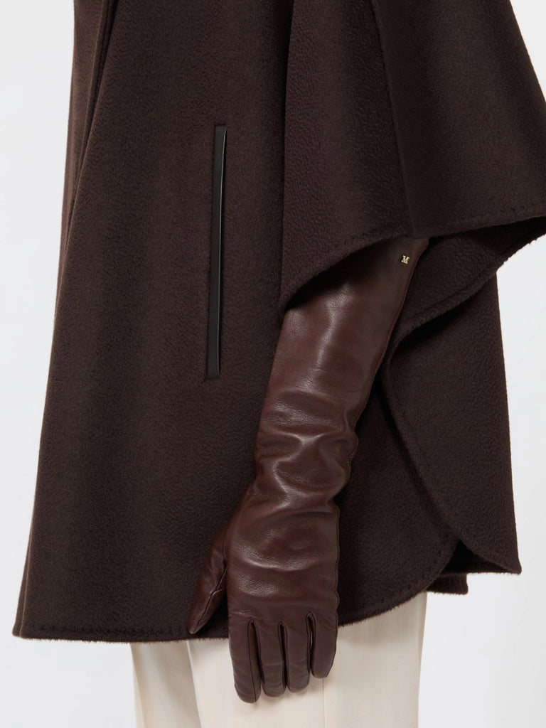 max mara long nappa-leather gloves