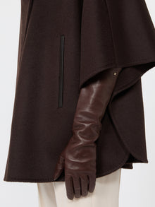 max mara long nappa-leather gloves for women