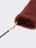 max mara alpaca and wool teddy fabric mittens for women