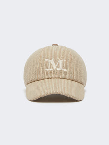Raffia-Effect Basketweave Baseball Hat for Women - Ice - Max Mara UAE