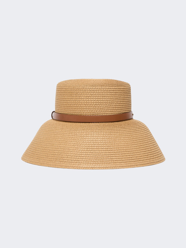 max mara paper yarn lampshade hat for women