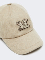 max mara cashmere drap baseball cap for women
