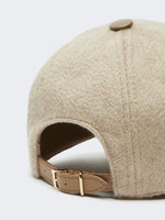 max mara cashmere drap baseball cap for women