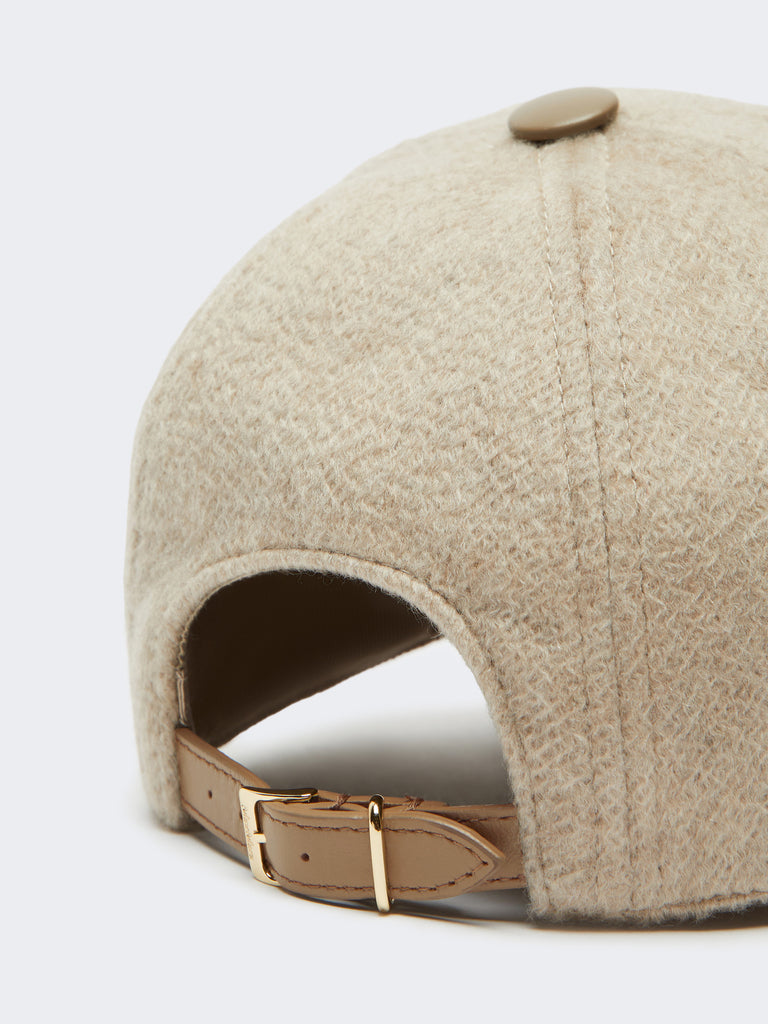 max mara cashmere drap baseball cap
