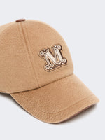 max mara cashmere double drap baseball cap for women