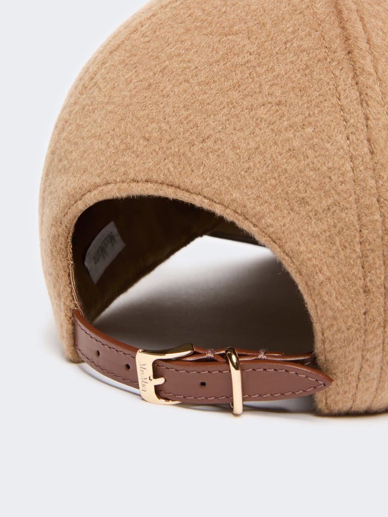 max mara cashmere double drap baseball cap