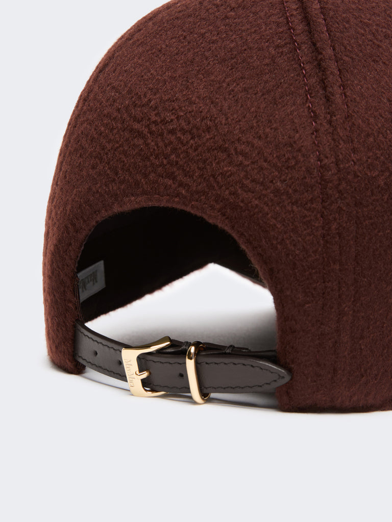 max mara cashmere double drap baseball cap
